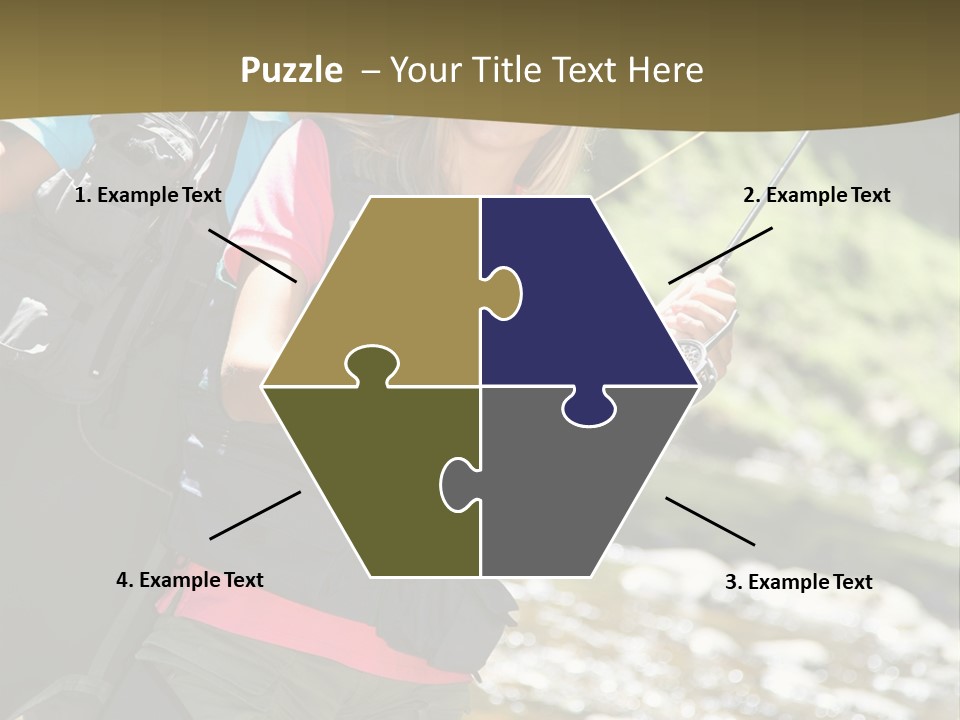 Catching River Leisure PowerPoint Template