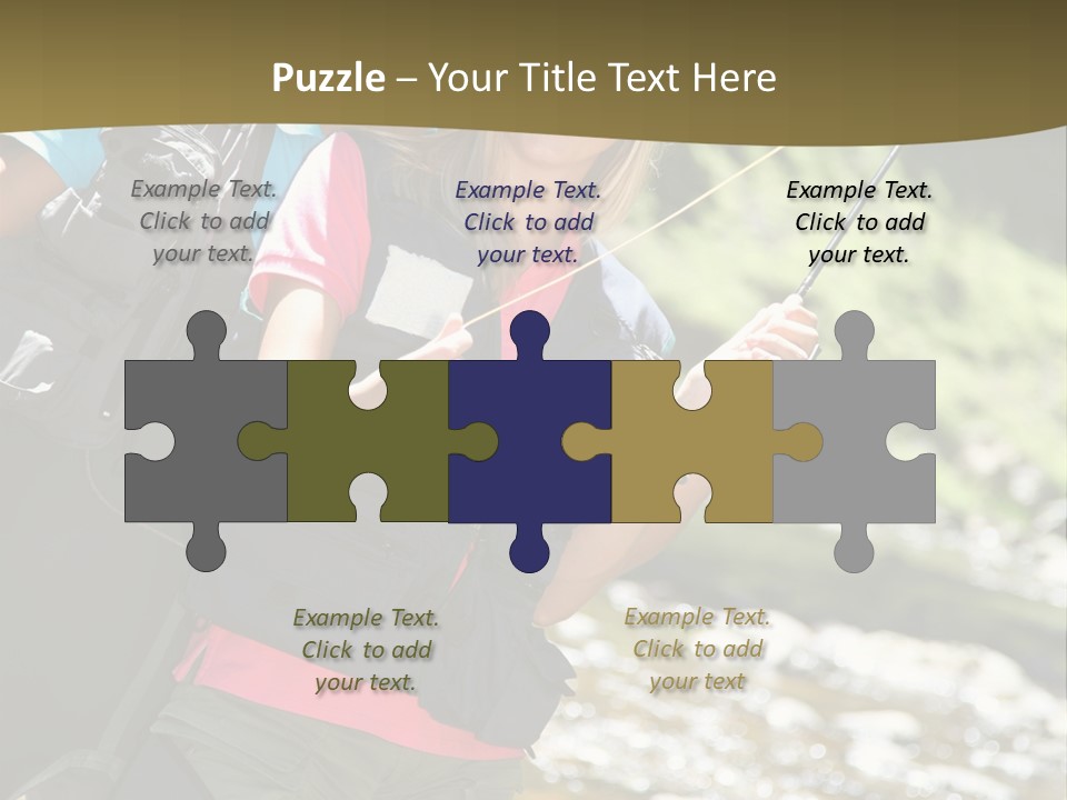 Catching River Leisure PowerPoint Template