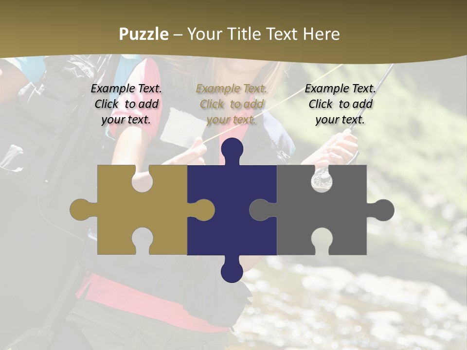 Catching River Leisure PowerPoint Template