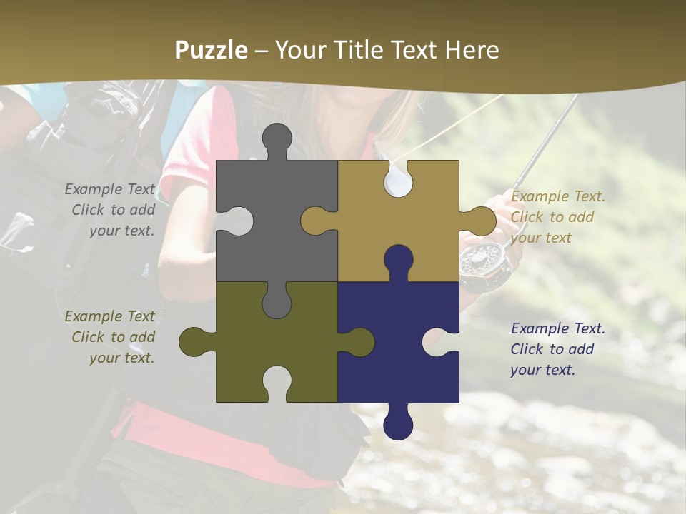 Catching River Leisure PowerPoint Template