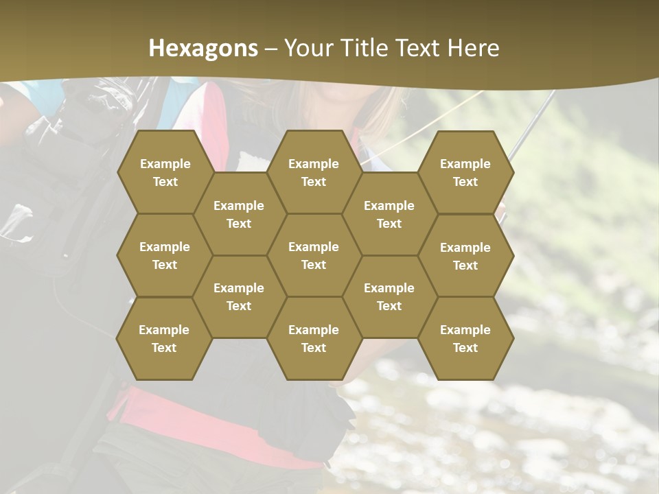 Catching River Leisure PowerPoint Template