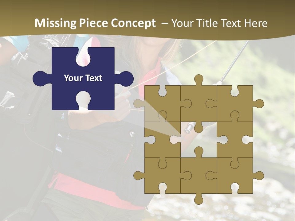 Catching River Leisure PowerPoint Template