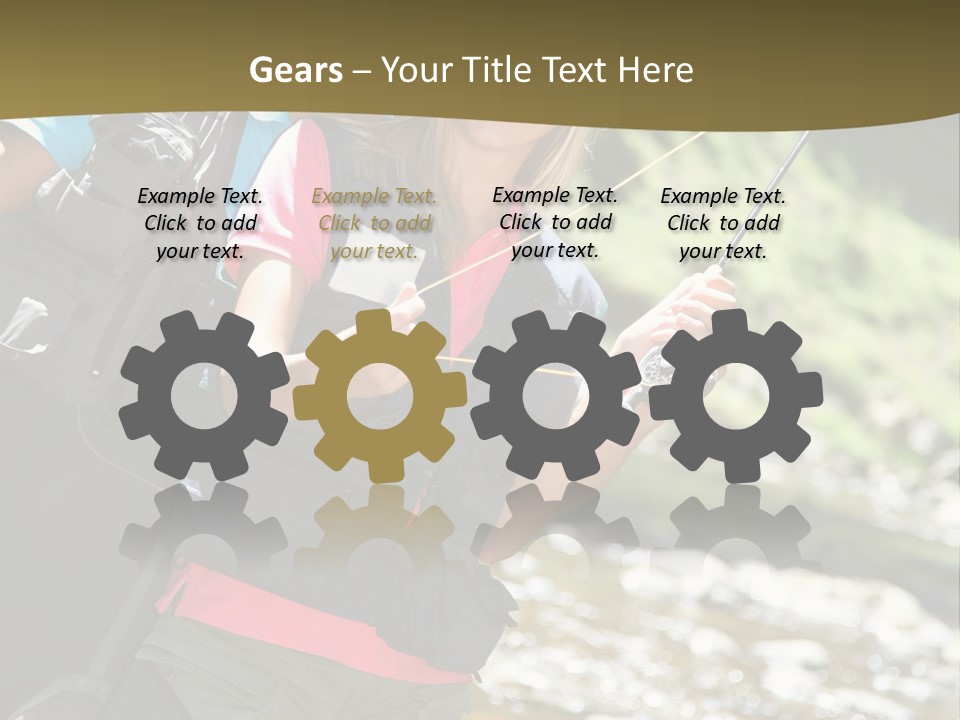 Catching River Leisure PowerPoint Template