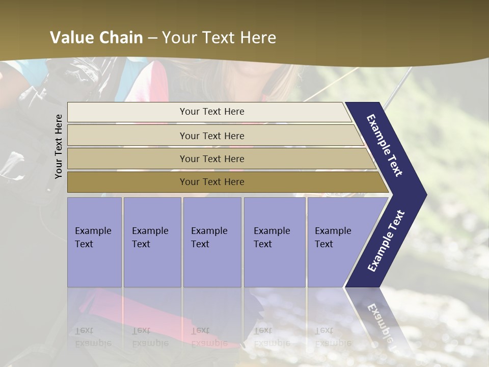 Catching River Leisure PowerPoint Template