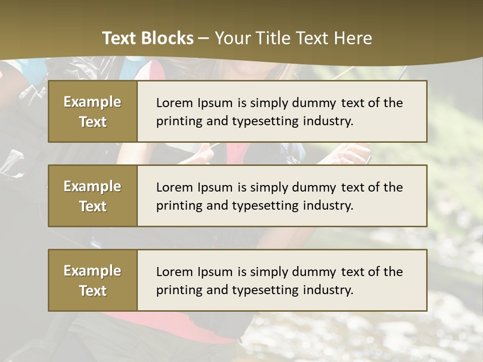 Catching River Leisure PowerPoint Template