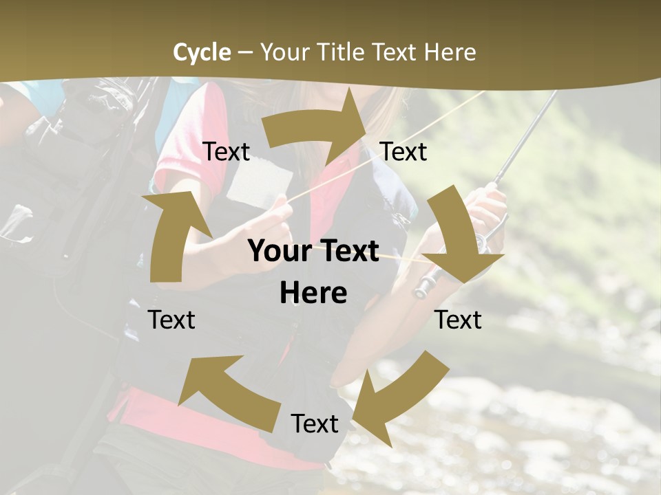 Catching River Leisure PowerPoint Template