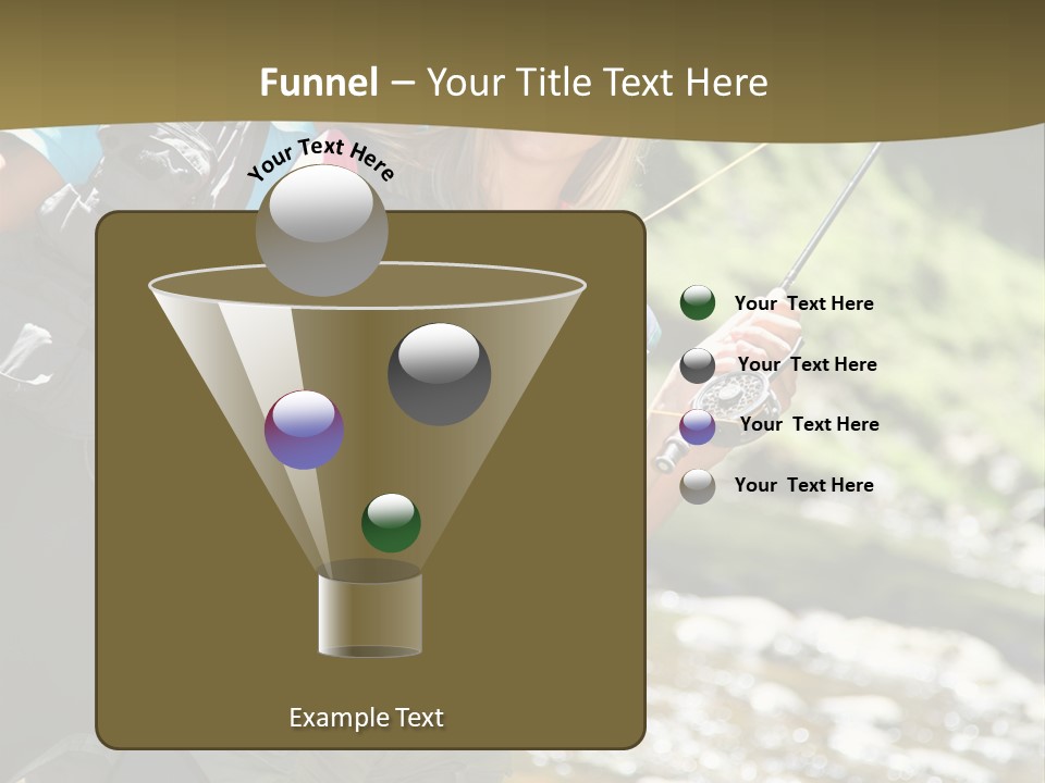 Catching River Leisure PowerPoint Template