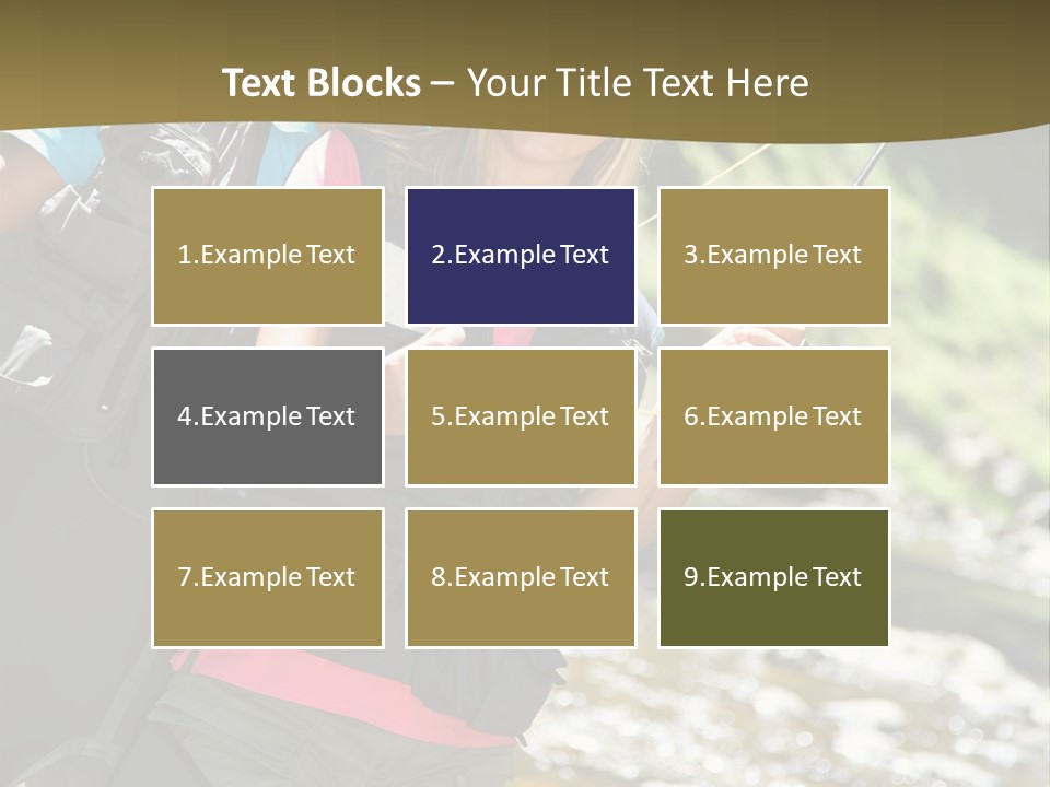 Catching River Leisure PowerPoint Template