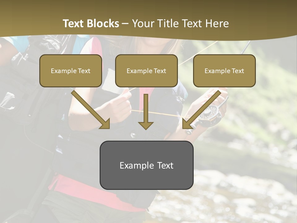 Catching River Leisure PowerPoint Template