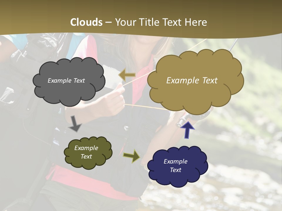 Catching River Leisure PowerPoint Template