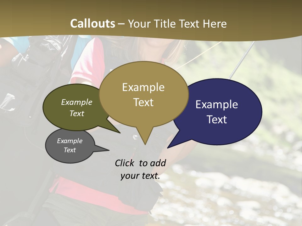 Catching River Leisure PowerPoint Template