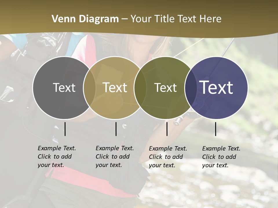 Catching River Leisure PowerPoint Template