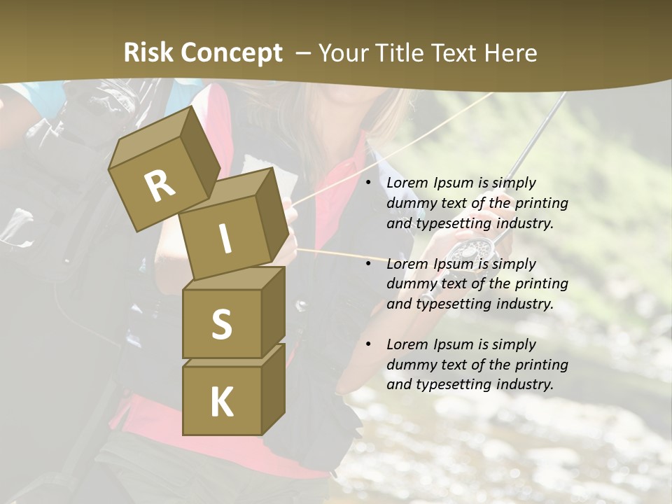 Catching River Leisure PowerPoint Template
