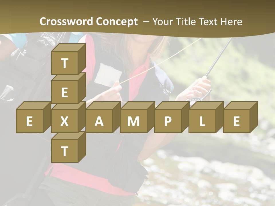 Catching River Leisure PowerPoint Template