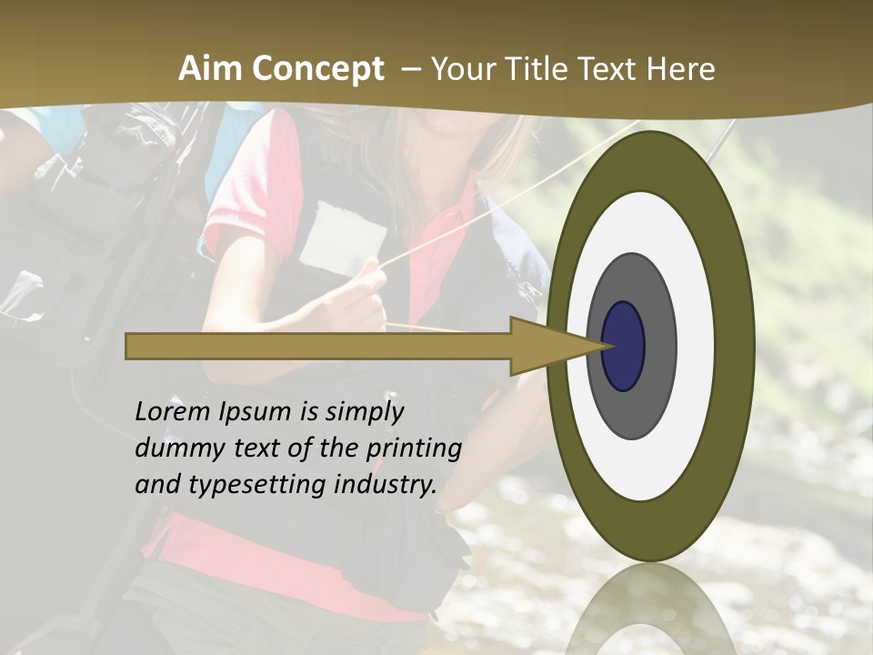 Catching River Leisure PowerPoint Template