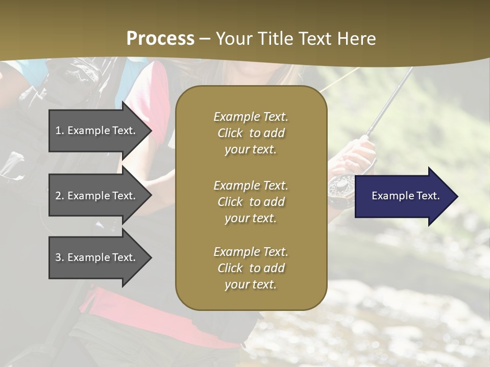 Catching River Leisure PowerPoint Template