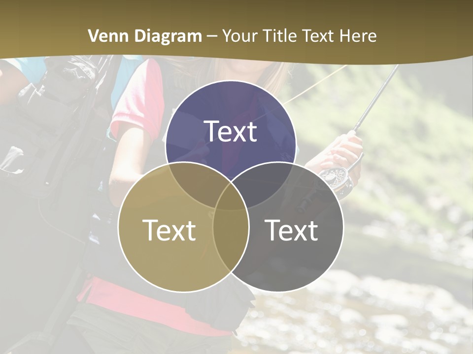 Catching River Leisure PowerPoint Template