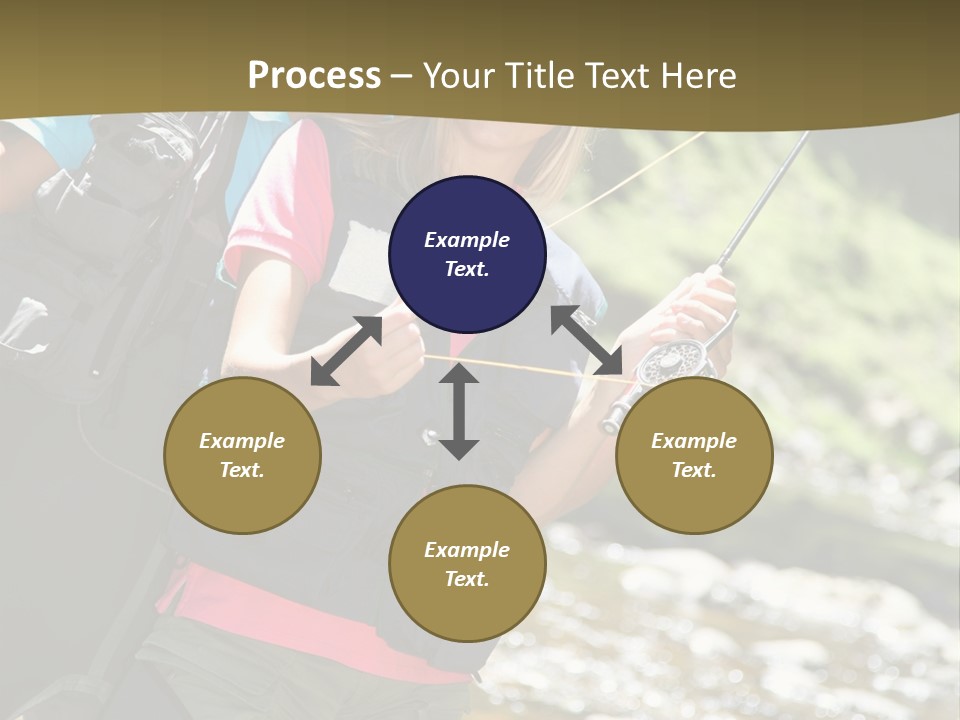 Catching River Leisure PowerPoint Template
