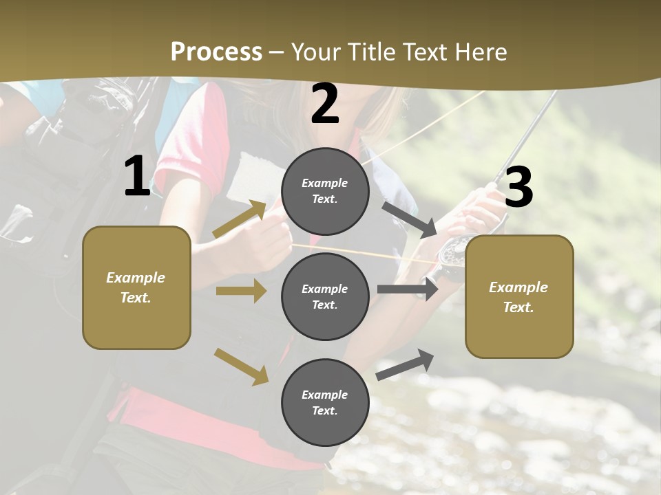 Catching River Leisure PowerPoint Template