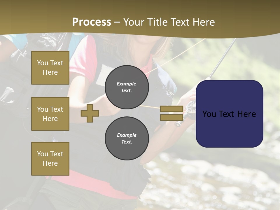 Catching River Leisure PowerPoint Template