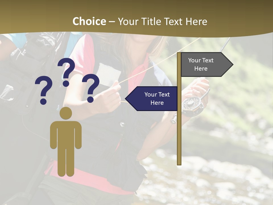 Catching River Leisure PowerPoint Template
