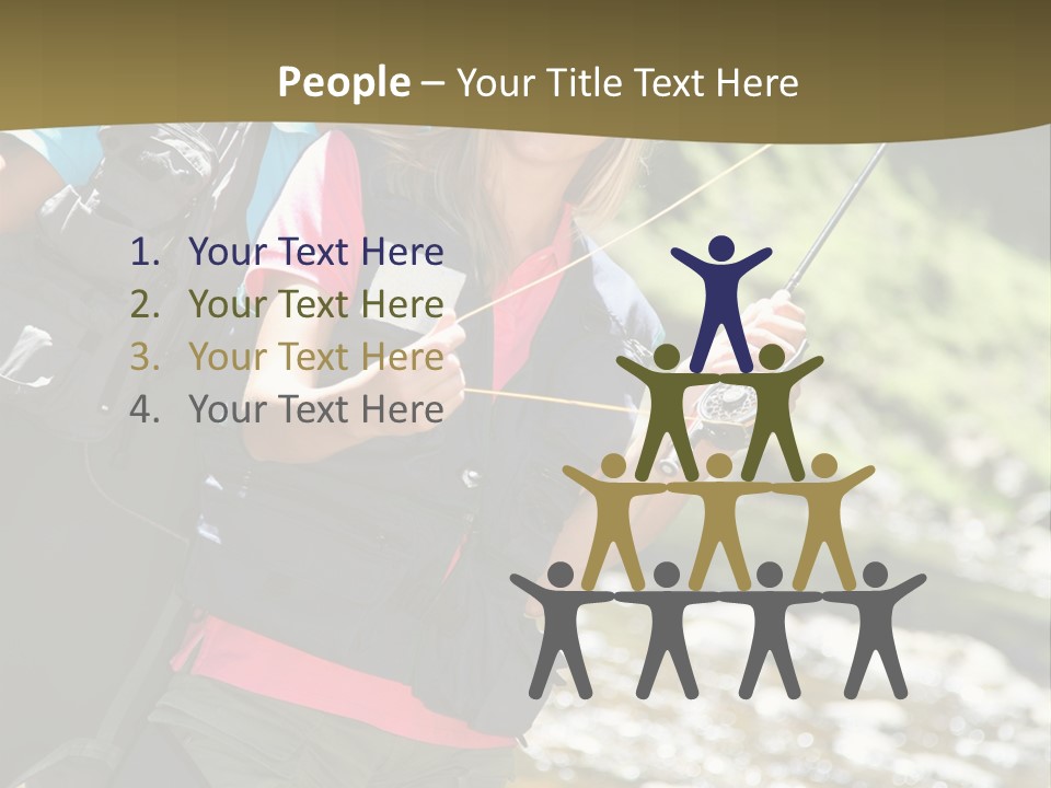 Catching River Leisure PowerPoint Template