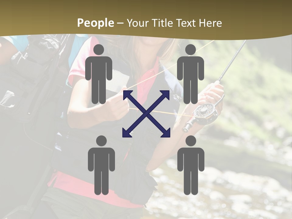 Catching River Leisure PowerPoint Template