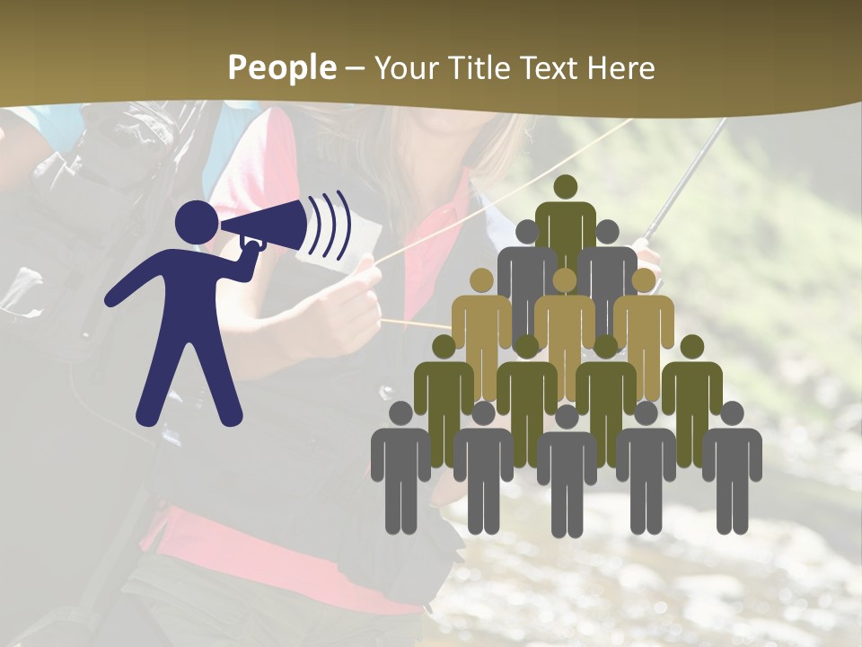 Catching River Leisure PowerPoint Template