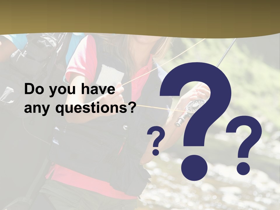 Catching River Leisure PowerPoint Template