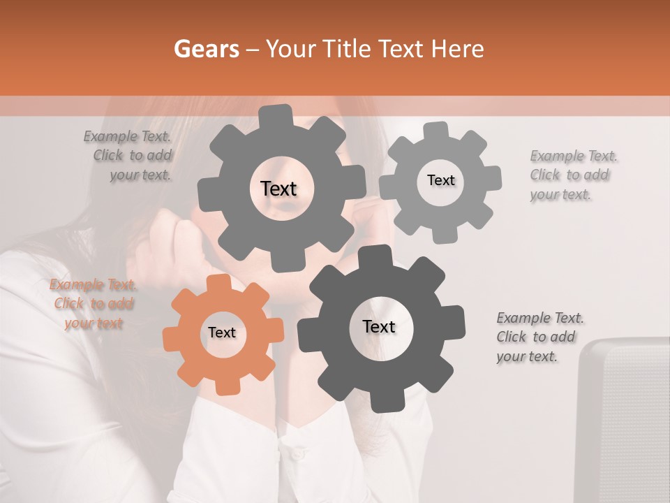 Pretty Office Gray PowerPoint Template