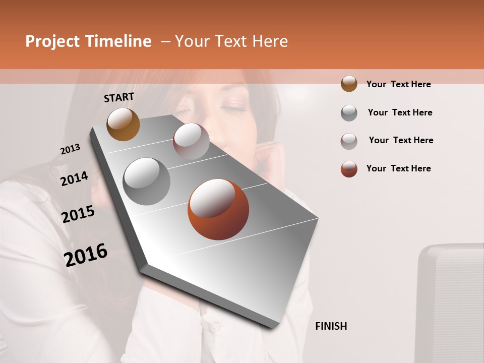 Pretty Office Gray PowerPoint Template