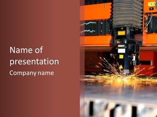 Tool Machine Industrial PowerPoint Template