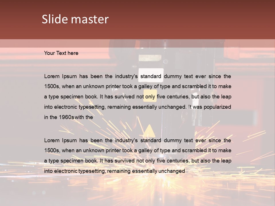 Tool Machine Industrial PowerPoint Template