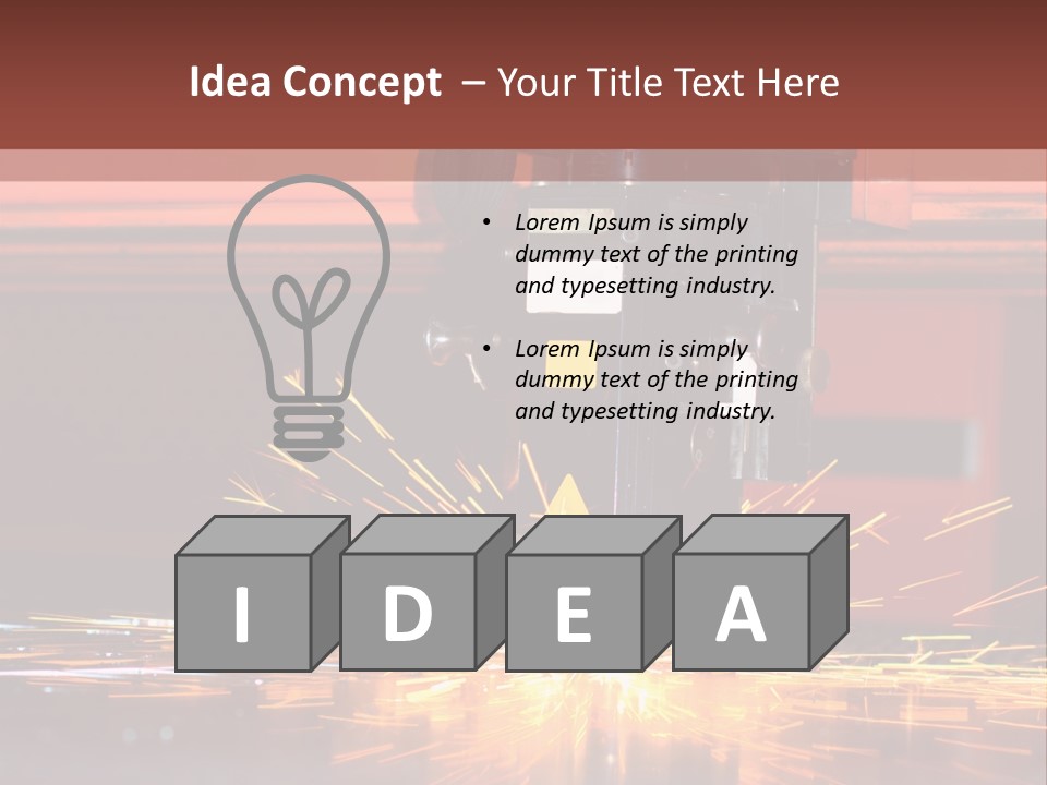 Tool Machine Industrial PowerPoint Template