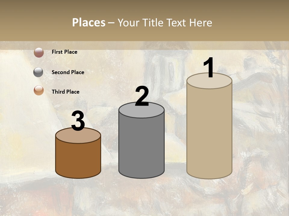 A Painting Of A Snowy Village With A Church In The Background PowerPoint Template