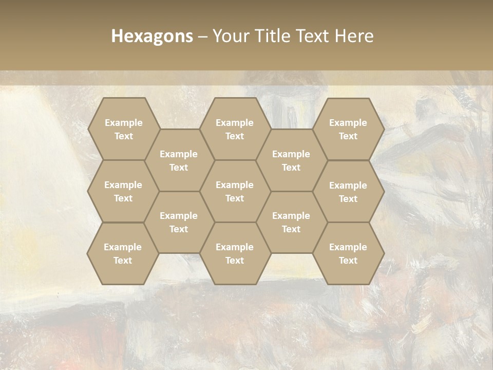 A Painting Of A Snowy Village With A Church In The Background PowerPoint Template