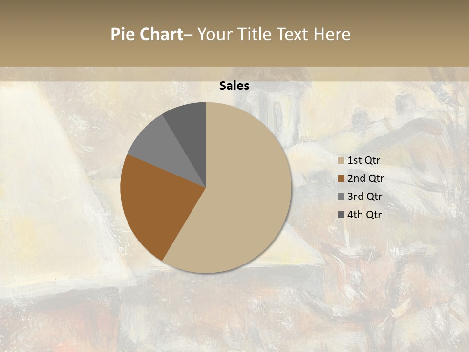 A Painting Of A Snowy Village With A Church In The Background PowerPoint Template
