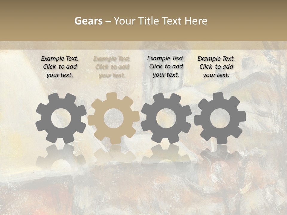 A Painting Of A Snowy Village With A Church In The Background PowerPoint Template