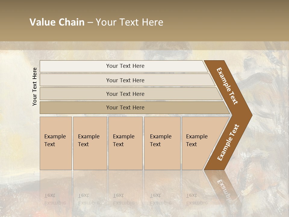 A Painting Of A Snowy Village With A Church In The Background PowerPoint Template