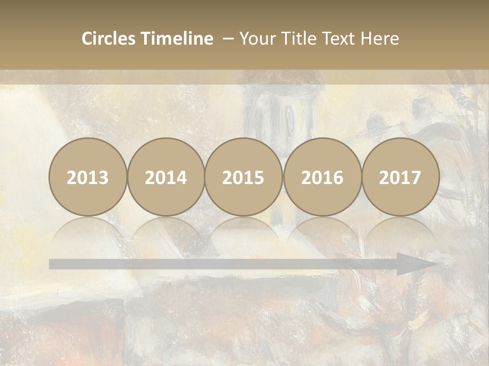 A Painting Of A Snowy Village With A Church In The Background PowerPoint Template