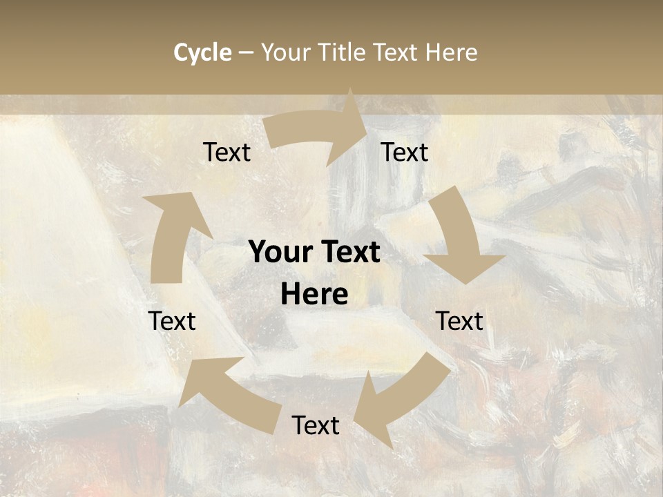 A Painting Of A Snowy Village With A Church In The Background PowerPoint Template