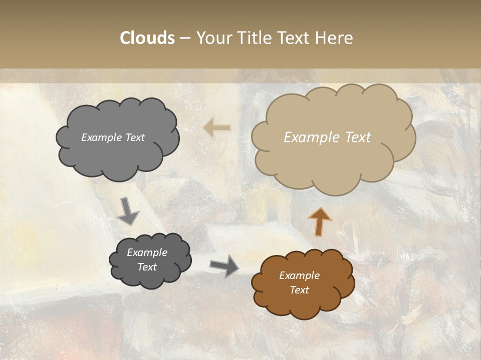 A Painting Of A Snowy Village With A Church In The Background PowerPoint Template