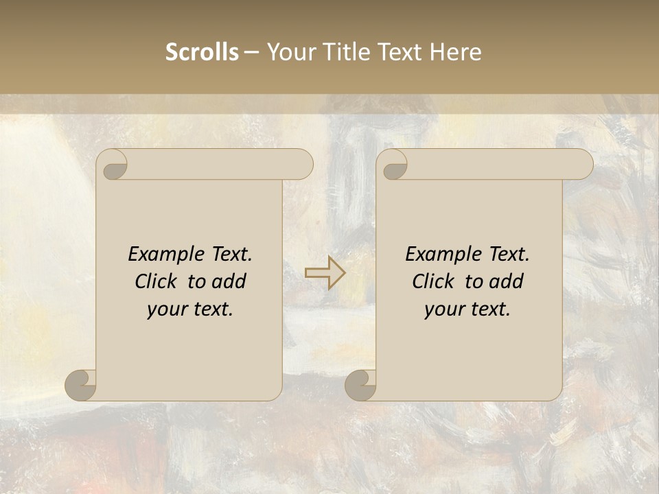 A Painting Of A Snowy Village With A Church In The Background PowerPoint Template