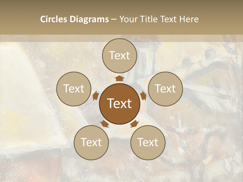 A Painting Of A Snowy Village With A Church In The Background PowerPoint Template