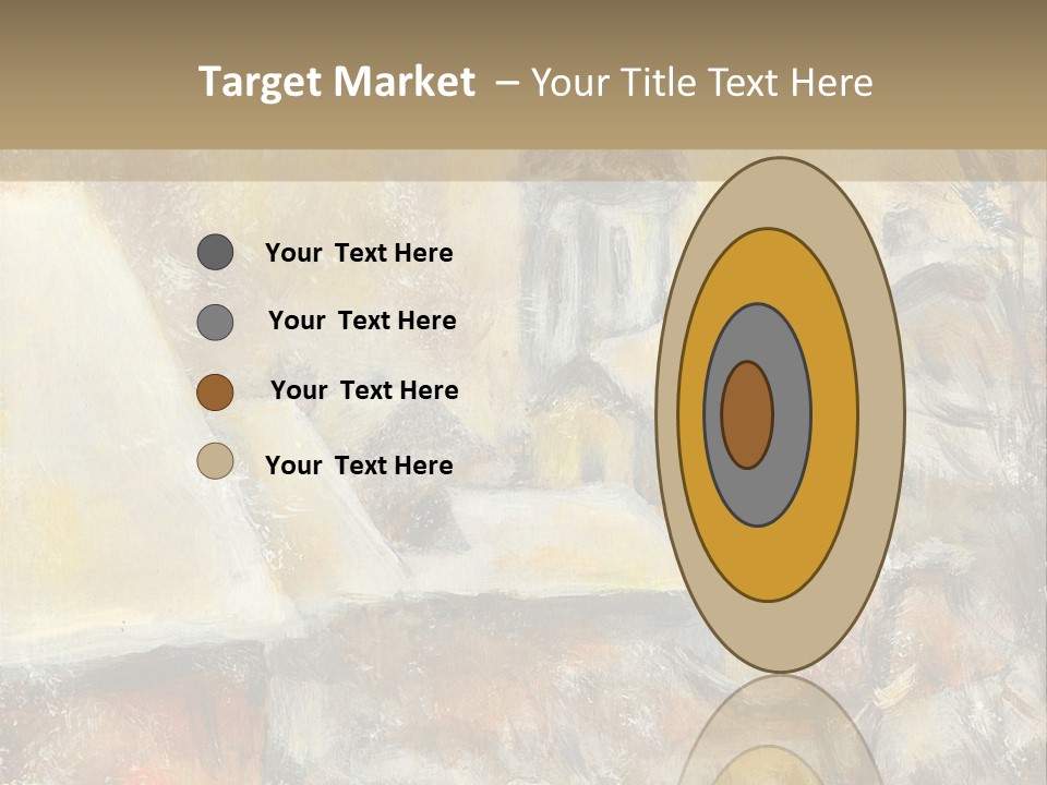 A Painting Of A Snowy Village With A Church In The Background PowerPoint Template