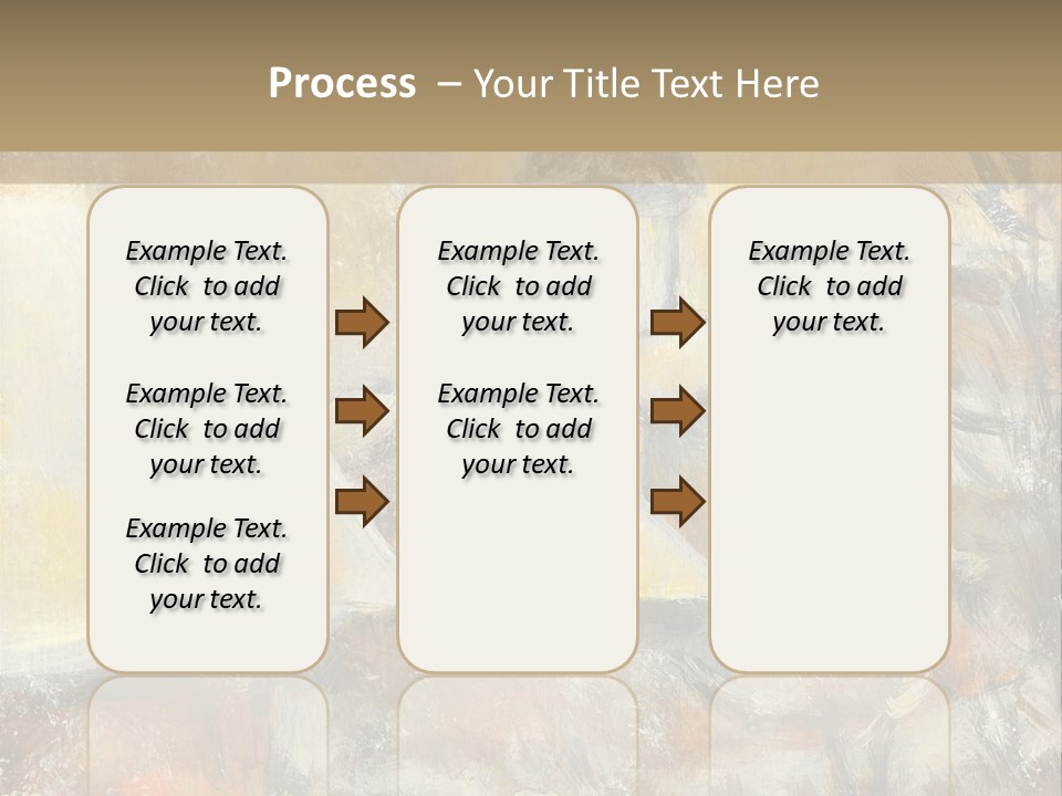 A Painting Of A Snowy Village With A Church In The Background PowerPoint Template