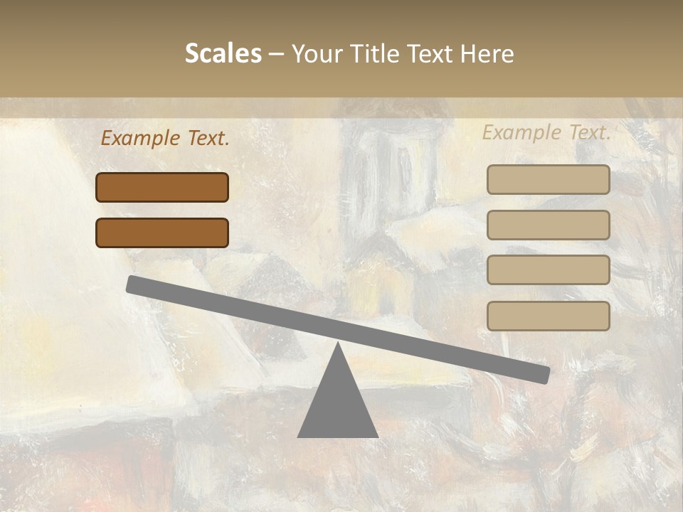 A Painting Of A Snowy Village With A Church In The Background PowerPoint Template