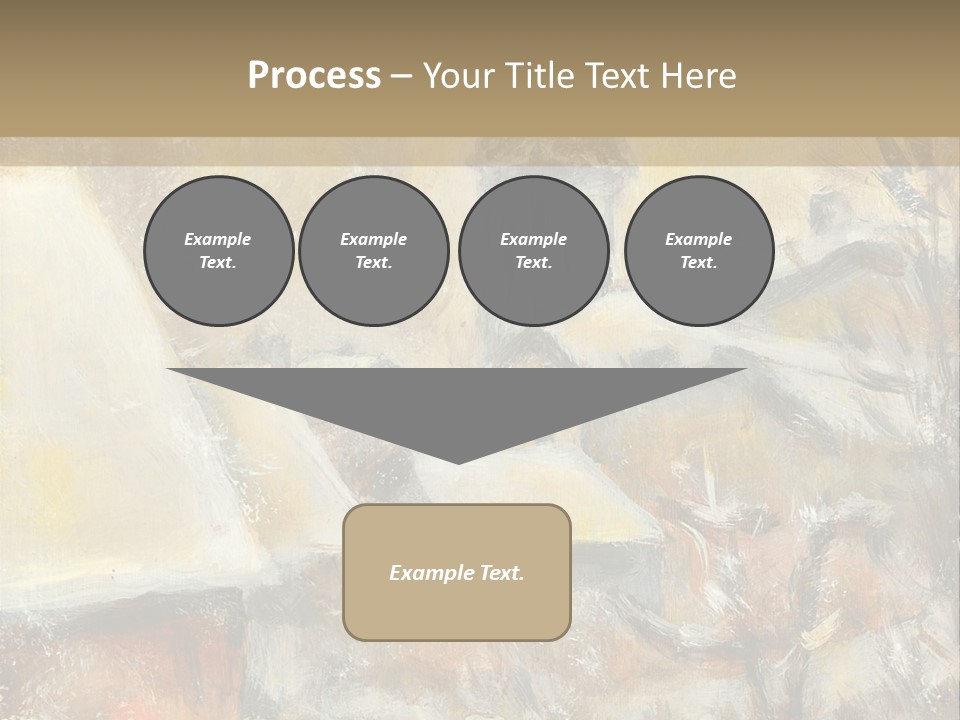 A Painting Of A Snowy Village With A Church In The Background PowerPoint Template