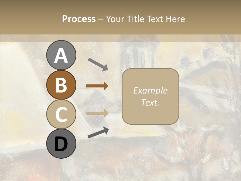 A Painting Of A Snowy Village With A Church In The Background PowerPoint Template