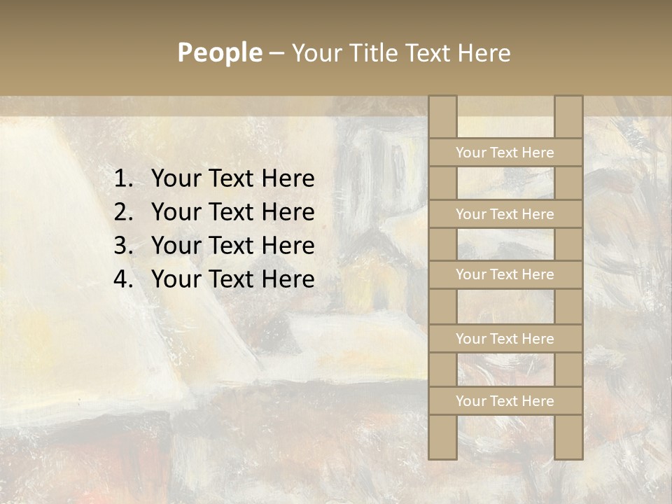 A Painting Of A Snowy Village With A Church In The Background PowerPoint Template